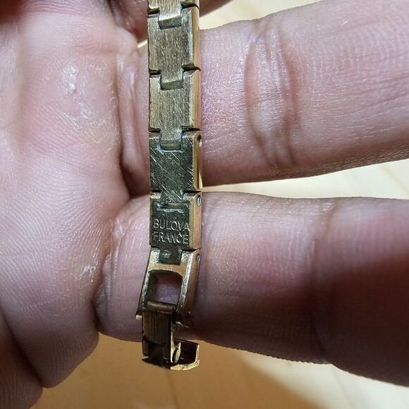 Vintage Bulova P-0 Ladies Gold Plated Cocktail Watch Mechanical Wind Working - Picture 11 of 12